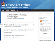 Tablet Screenshot of lessonsoffailure.com